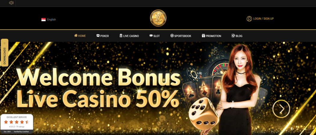 Lvking Online Casino Singapore Homepage